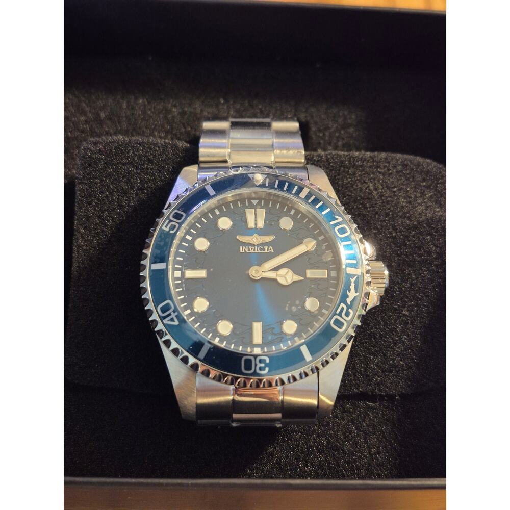 Invicta Pro Diver Men's Watch 43mm Steel Case Blue Dial